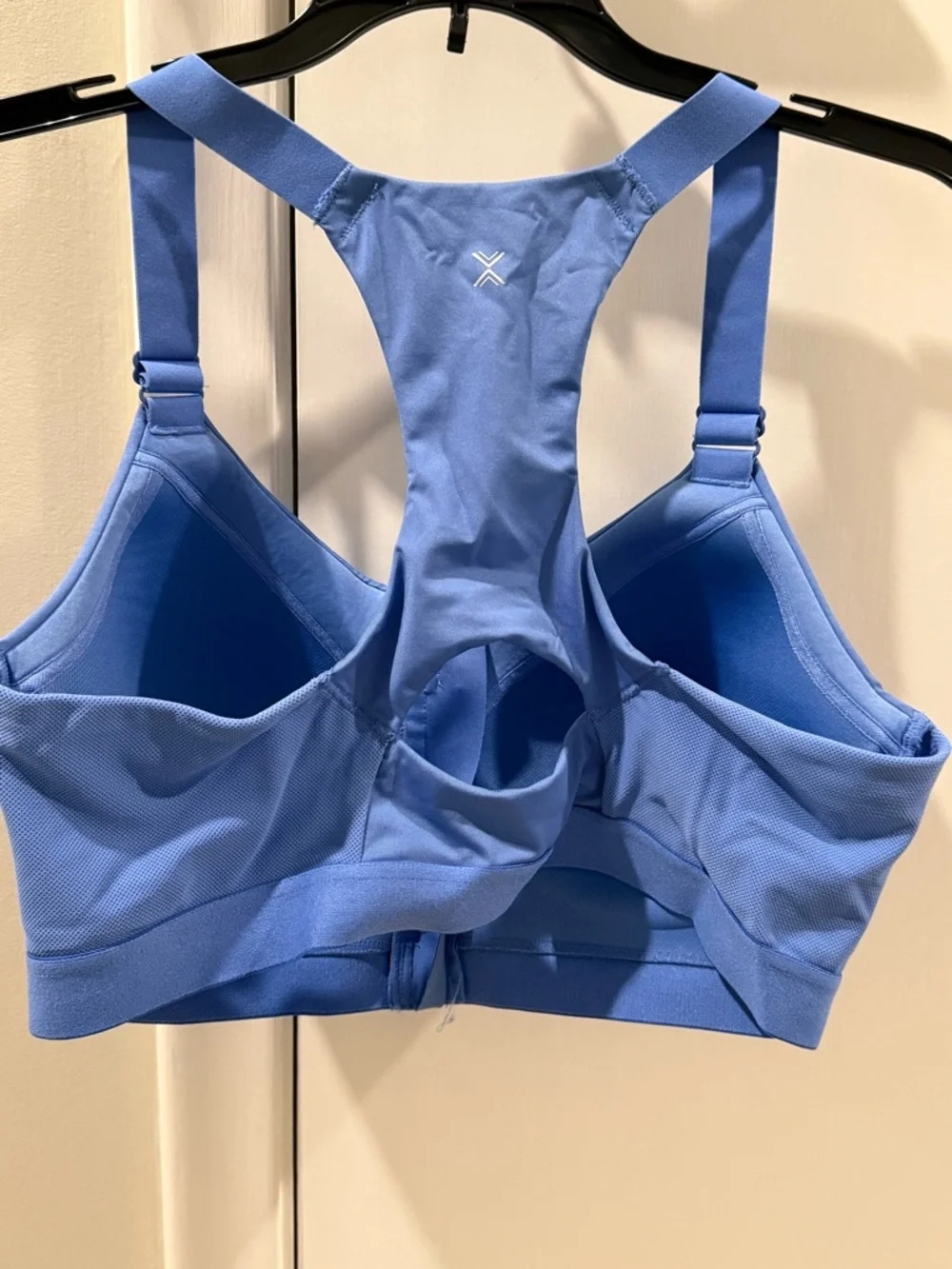 Xersion Women’s High-Impact Front Zip Sports Bra - Blue - Picture 2 of 3